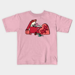 Valentine's Day Rat Kids T-Shirt